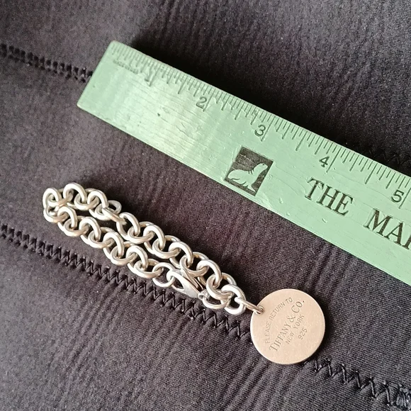Tiffany and Co thick silver chunky chain bracelet - Picture 3 of 5